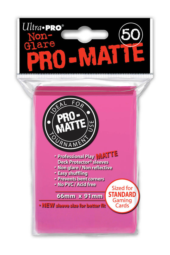 Deck Protector - Pro-Matte - Bright Pink (12 packs of 50) (CDG)