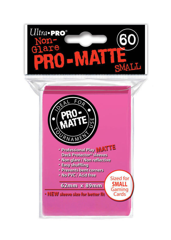 Deck Protector - Pro-Matte Small Size - Bright Pink (10 packs of 60) (CDG)