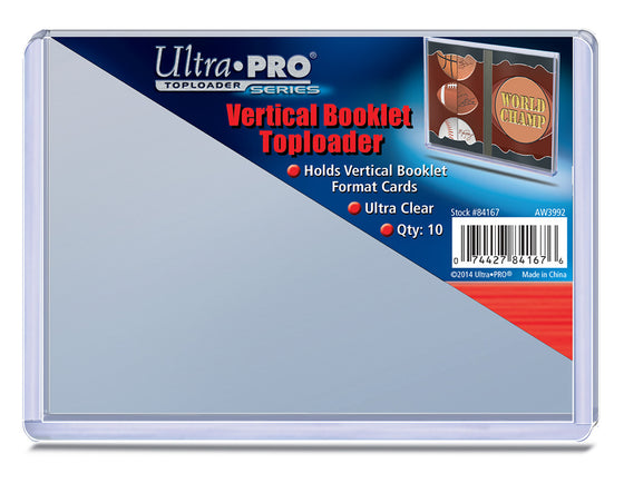 Toploader Booklet - Vertical - (10 per pack)