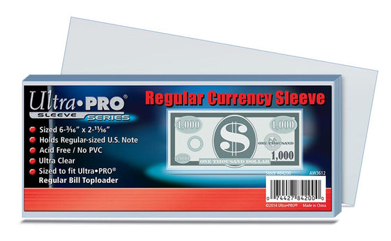 Ultra Pro Currency Sleeve - (100 per pack)