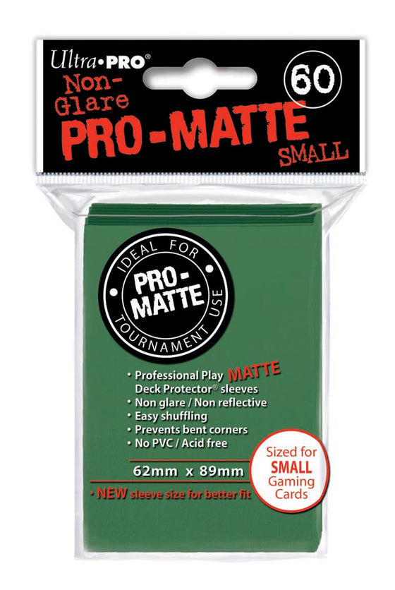 Deck Protector - Pro Matte Small Size - Green (10 packs of 60) (CDG)