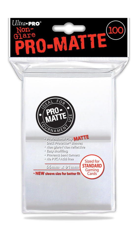 Deck Protectors - Pro-Matte White (100 per pack) - Special Order