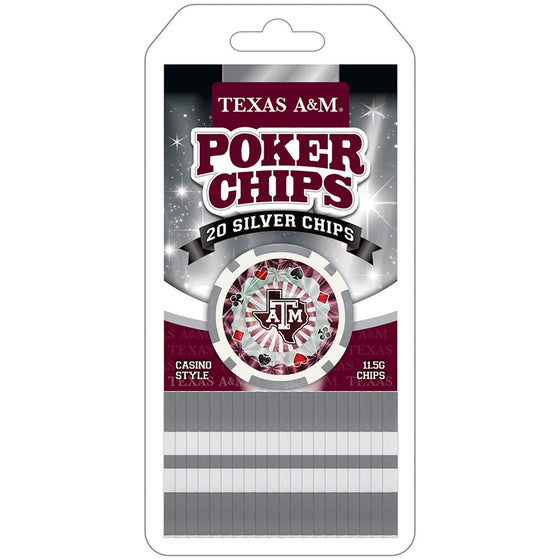 Texas A&M Aggies 20 Piece Poker Chips - 757 Sports Collectibles