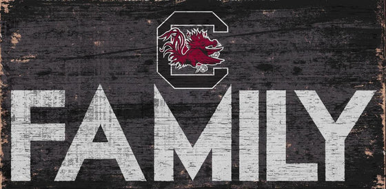 South Carolina Gamecocks Sign Wood 12x6 Family Design - Special Order