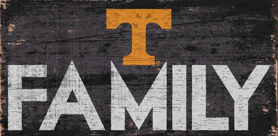 Tennessee Volunteers Sign Wood 12x6 Family Design - Special Order