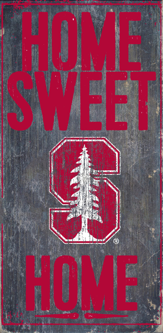 Stanford Cardinal Wood Sign - Home Sweet Home 6x12 - Special Order