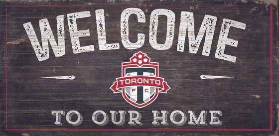 Toronto FC Sign Wood 6x12 Welcome To Our Home Design - Special Order