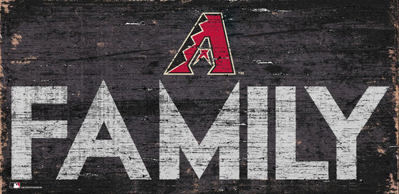 Arizona Diamondbacks Sign Wood 12x6 Family Design - Special Order