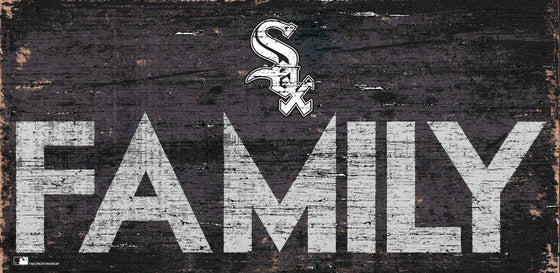 Chicago White Sox Sign Wood 12x6 Family Design - Special Order