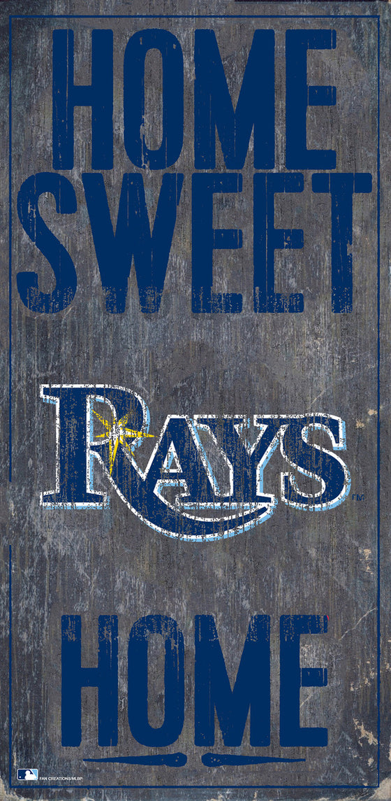 Tampa Bay Rays Sign Wood 6x12 Home Sweet Home Design Special Order