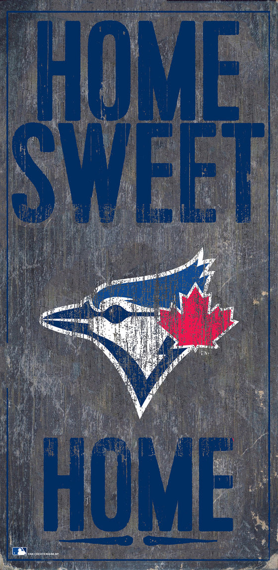 Toronto Blue Jays Sign Wood 6x12 Home Sweet Home Design Special Order