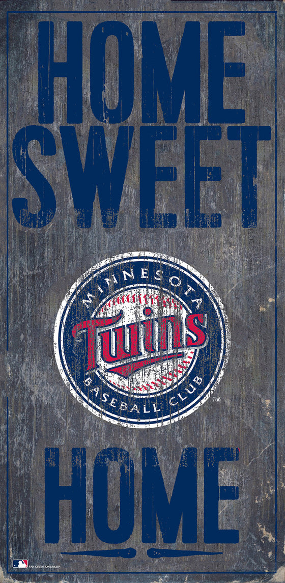 Minnesota Twins Sign Wood 6x12 Home Sweet Home Design