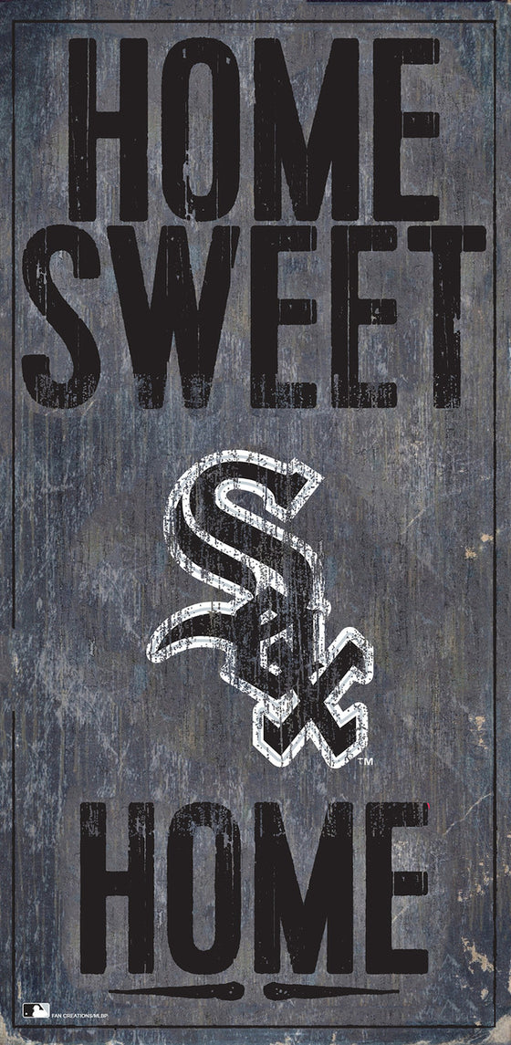 Chicago White Sox Sign Wood 6x12 Home Sweet Home Design Special Order