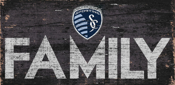 Sporting Kansas City Sign Wood 12x6 Family Design - Special Order