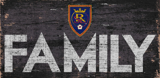 Real Salt Lake Sign Wood 12x6 Family Design - Special Order