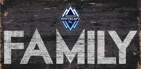 Vancouver Whitecaps Sign Wood 12x6 Family Design - Special Order