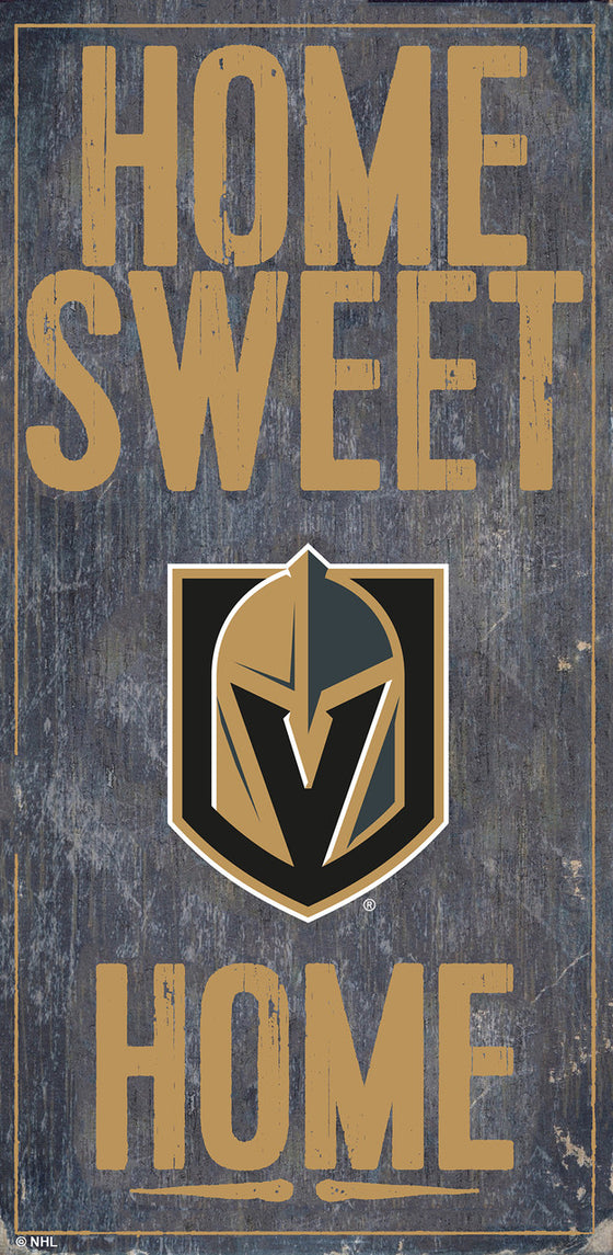 Vegas Golden Knights Sign Wood 6x12 Home Sweet Home Design