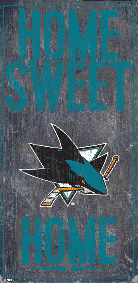 San Jose Sharks Sign Wood 6x12 Home Sweet Home Design Special Order