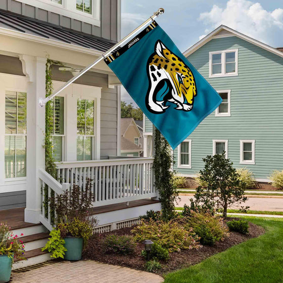 WinCraft Jacksonville Jaguars Printed Header 3x5 Foot Banner Flag