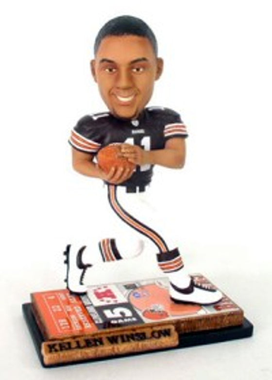 Cleveland Browns Kellen Winslow Jr. Ticket Base Forever Collectibles Bobblehead