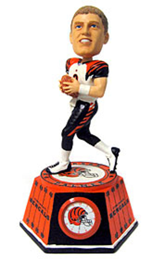 Cincinnati Bengals Carson Palmer Forever Collectibles Bobblehead Clock CO