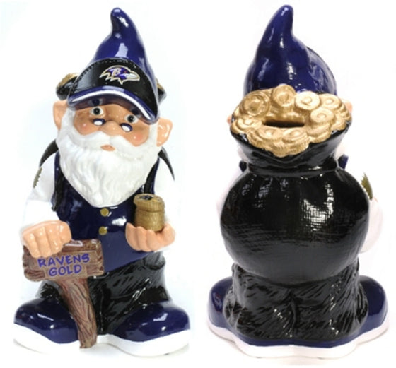 Baltimore Ravens Garden Gnome - Coin Bank