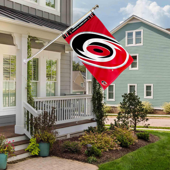 WinCraft Carolina Hurricanes Printed Header 3x5 Premium Banner Flag