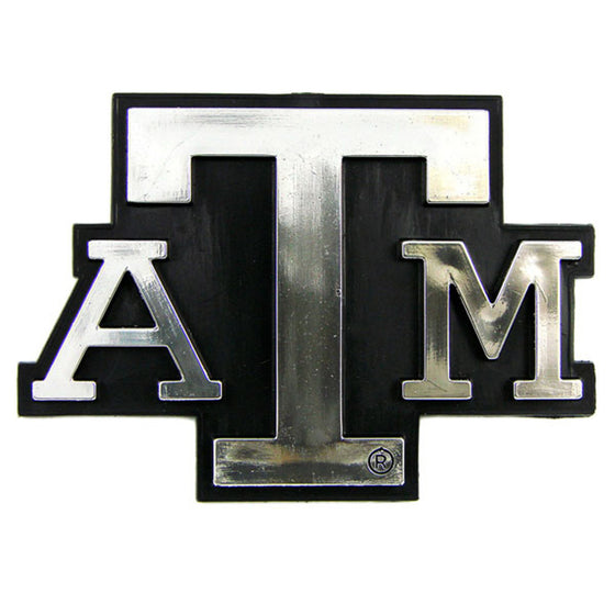 Texas A&M Aggies Auto Emblem - Silver