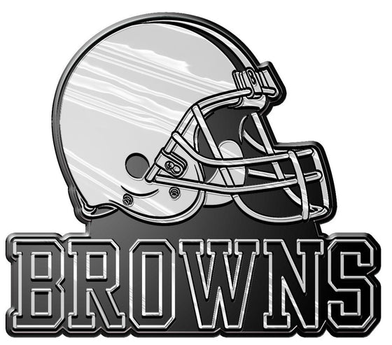 Cleveland Browns Auto Emblem - Silver