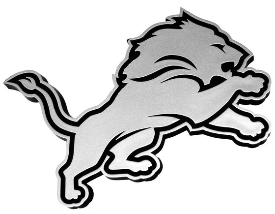 Detroit Lions Auto Emblem - Silver