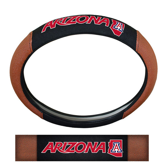 Arizona Wildcats Steering Wheel Cover - Premium Pigskin - Special Order