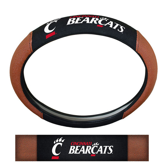 Cincinnati Bearcats Steering Wheel Cover - Premium Pigskin - Special Order