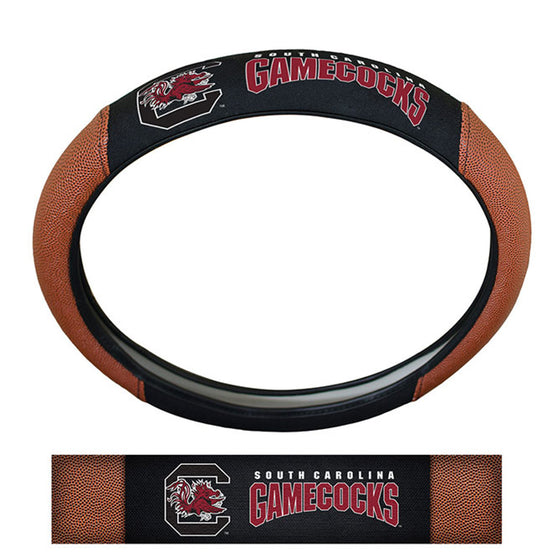 South Carolina Gamecocks Steering Wheel Cover - Premium Pigskin - Special Order