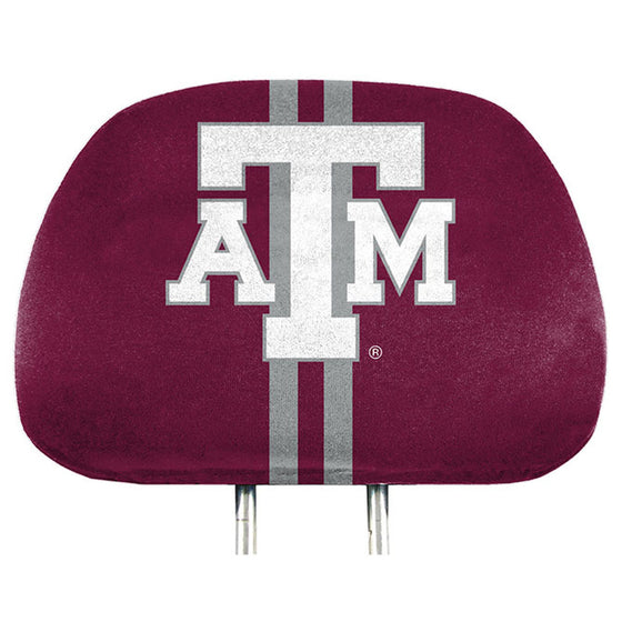 Texas A&M Aggies Headrest Covers Full Printed Style - Special Order