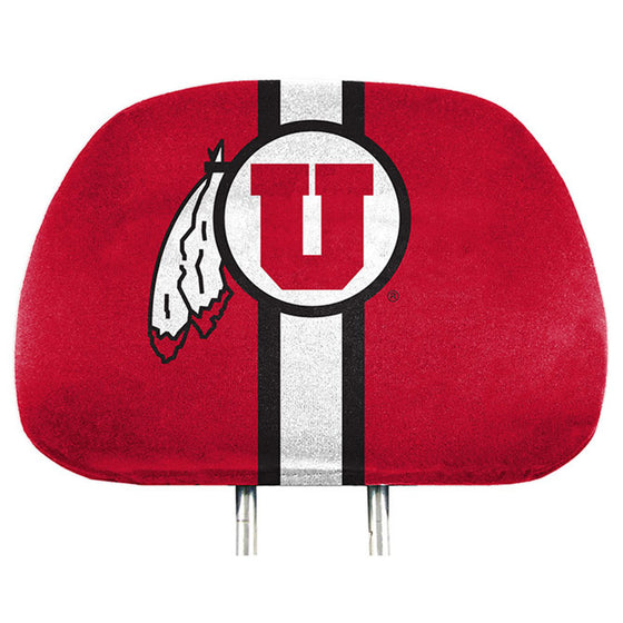 Utah Utes Headrest Covers Full Printed Style - Special Order