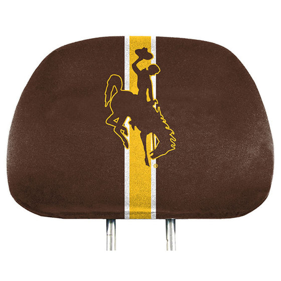 Wyoming Cowboys Headrest Covers Full Printed Style - Special Order