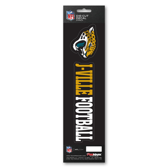 Jacksonville Jaguars Decal Die Cut Slogan Pack