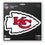 Kansas City Chiefs Decal 8x8 Die Cut