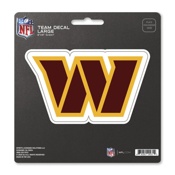 Washington Football Team Decal 8x8 Die Cut