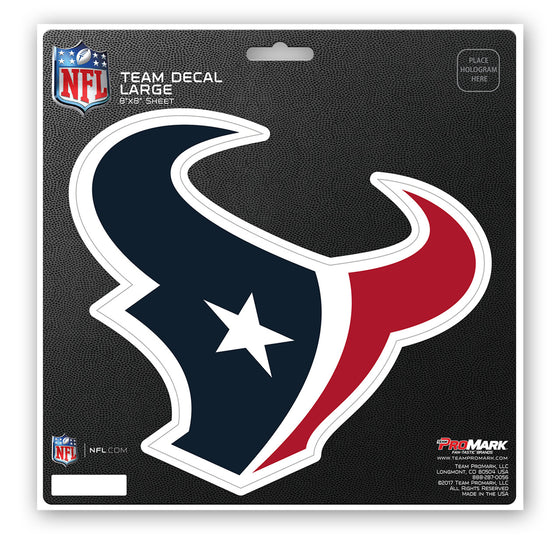 Houston Texans Decal 8x8 Die Cut