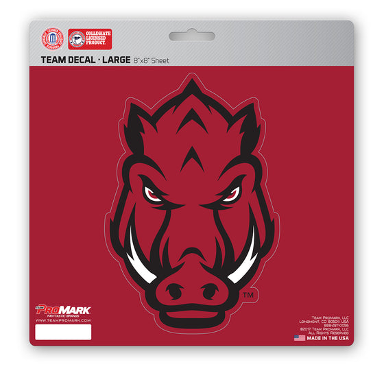 Arkansas Razorbacks Decal 8x8 Die Cut - Special Order