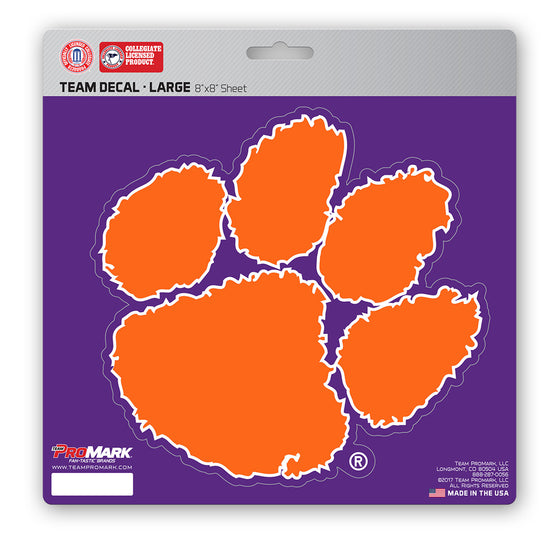 Clemson Tigers Decal 8x8 Die Cut - Special Order