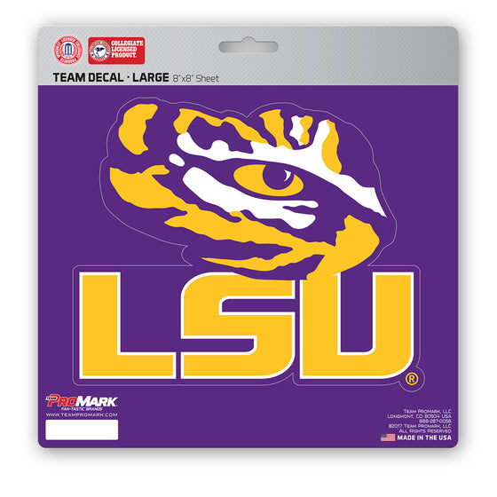 LSU Tigers Decal 8x8 Die Cut