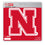 Nebraska Cornhuskers Decal 8x8 Die Cut