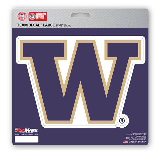 Washington Huskies Decal 8x8 Die Cut - Special Order