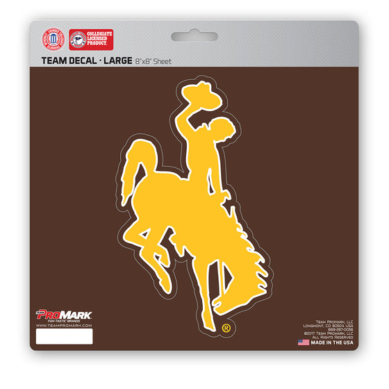 Wyoming Cowboys Decal 8x8 Die Cut - Special Order