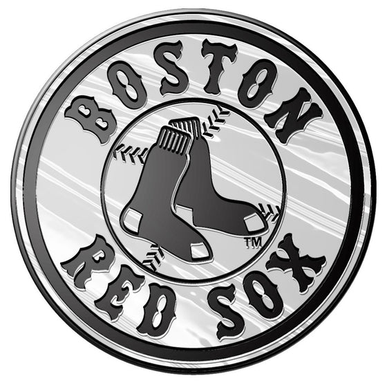 Boston Red Sox Auto Emblem - Silver - Round Logo