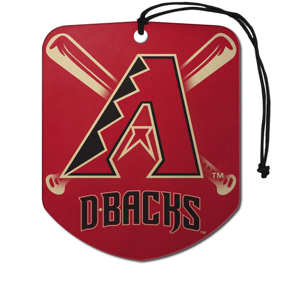 Arizona Diamondbacks Air Freshener Shield Design 2 Pack - Special Order