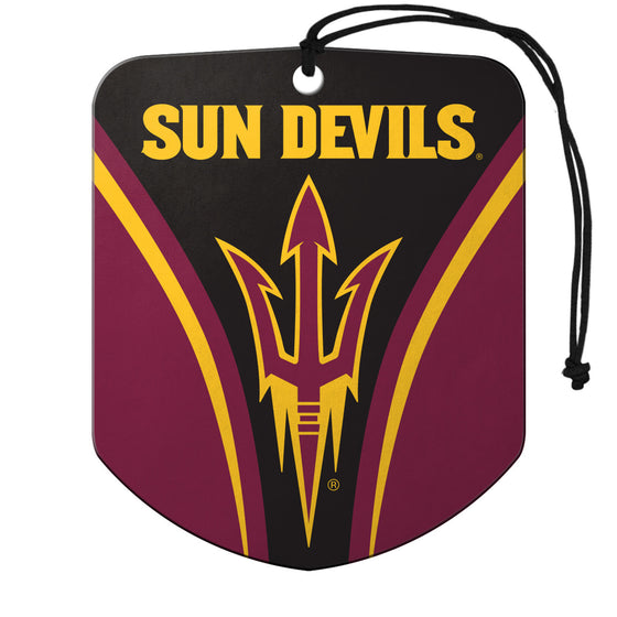 Arizona State Sun Devils Air Freshener Shield Design 2 Pack - Special Order