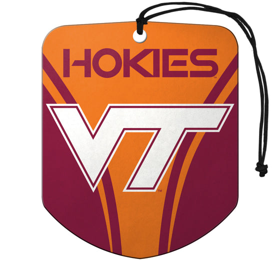 Virginia Tech Hokies Air Freshener Shield Design 2 Pack - Special Order